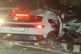 Accident, mahesana highway