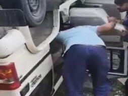 Accident, rajkot highway