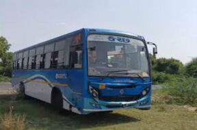 Accident, st bus & bike