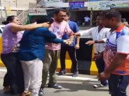 Baroda, fight after accident
