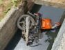 Biker died after falling in to drain, surat