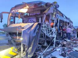 Himatnagar highway, bus Accident