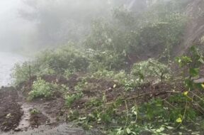 Saputara, the cliff colapsed