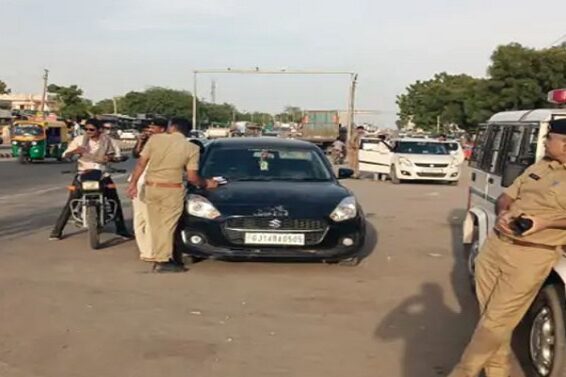 Tharad, police drive