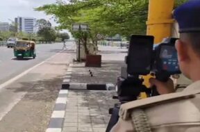 police, speed gun