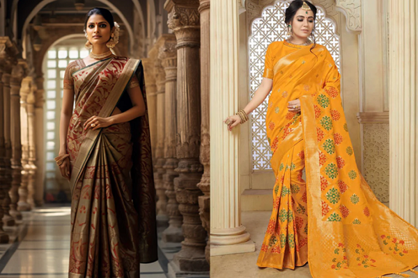 સમાન દેખાતી કાંજીવરમ અને બનારસી સાડીઓ વચ્ચે છે અનેક તફાવત