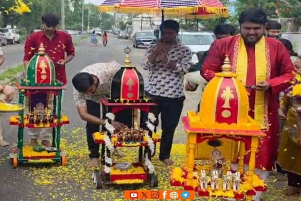 વડોદરામાં અષાઢી બીજના દિવસે જગન્નાથજીની રોબો રથયાત્રા ભક્તિભાવ સાથે યોજાઈ