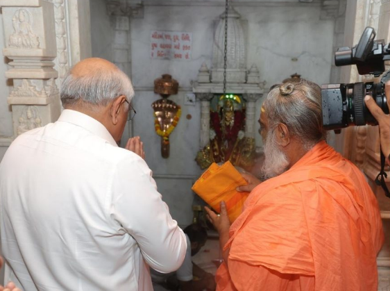 શ્રાવણ માસનો પ્રથમ સોમવારઃ ભૂપેન્દ્ર પટેલ ગાંધીનગરમાં ધોળેશ્વર મહાદેવના કર્યા દર્શન