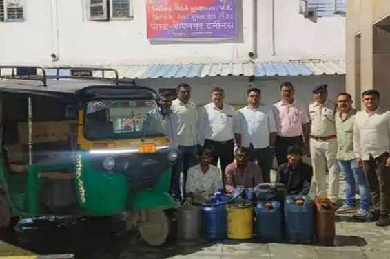 Diesel thief caught, Bhavnagar