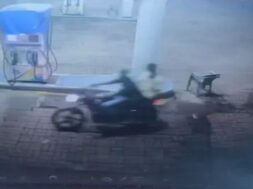 Gonda, petrol pamp, firing