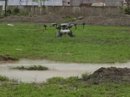 Surat, use of drones for spraying medicine