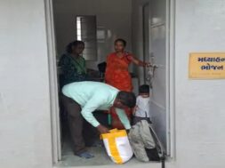 mid-day meal, checking the food department