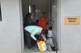 mid-day meal, checking the food department