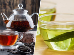 black tea green tea