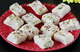 coconut barfi