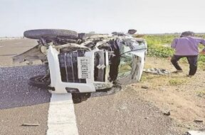 Accident, Bhavnagar highway