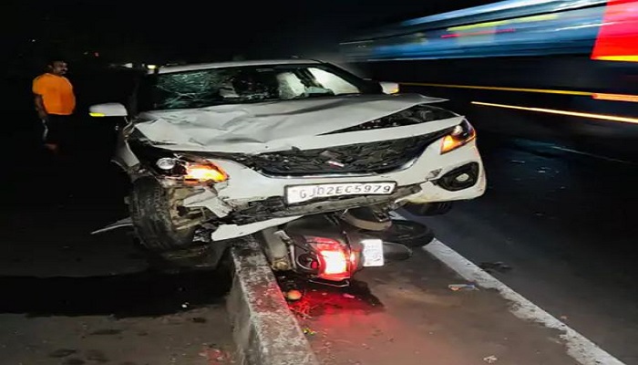 વડોદરા-હાલોલ રોડ પર કારએ સ્કૂટરને અડફેટે લેતા એકનું મોત, બેને ઈજા