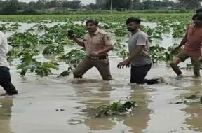 Banaskantha police, flood relief operations