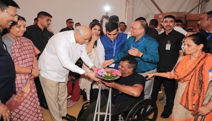 અમદાવાદમાં નમો અમૃત મહા આરોગ્ય શિબિરની મુખ્યમંત્રીએ લીધી મુલાકાત