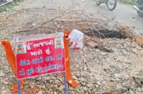 Gap on the bridge, bhavnagar