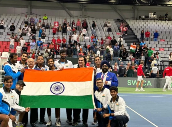 ડેવિસ કપ ક્વોલિફાયરમાં ભારતે સ્વિટ્ઝર્લૅન્ડને હરાવ્યું
