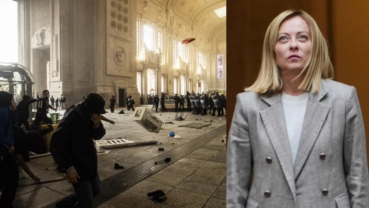 ઈટલીમાં PM જ્યોર્જિયા મેલોની વિરુદ્ધ ઉગ્ર પ્રદર્શન, અનેક શહેરોમાં હિંસા