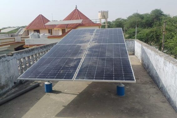 Kutch. Ghorado, solar village