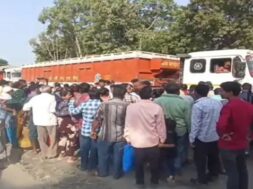 Mahesana highway, protest