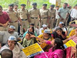 Surat, AAP’ Protest