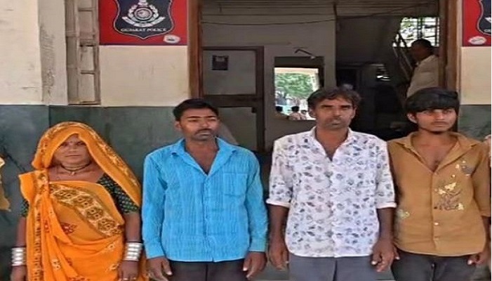 વિજાપુરના ગેરિતામાં પત્નીના ચારિત્ર્ય પર શંકા રાખી અગ્નીપરીક્ષા લેનારા ચારની ધરપકડ