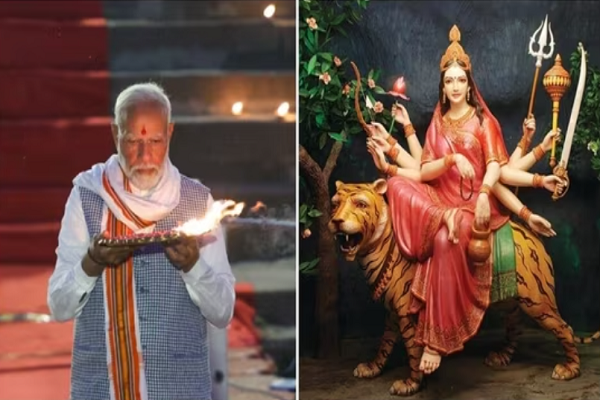 પ્રધાનમંત્રીએ નવરાત્રીના ત્રીજા દિવસે દેવી ચંદ્રઘંટાની પ્રાર્થના કરી