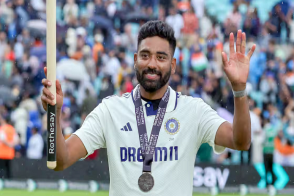 ભારતીય ખેલાડી મોહમ્મદ સિરાજને ICC પ્લેયર ઓફ ધ મંથ તરીકે પસંદ કરવામાં આવ્યો