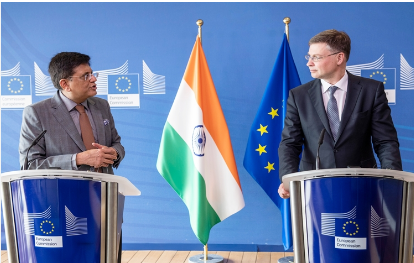 ભારત-EU વચ્ચે મુક્ત વેપાર કરાર અંગે ચર્ચા થઈ