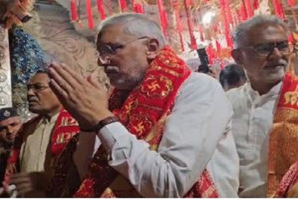 BJPના પ્રદેશ પ્રમુખ જગદીશ વિશ્વકર્માએ આજે અંબાજીમાં દર્શન કરી ગુજરાત ભ્રમણનો પ્રારંભ કર્યો