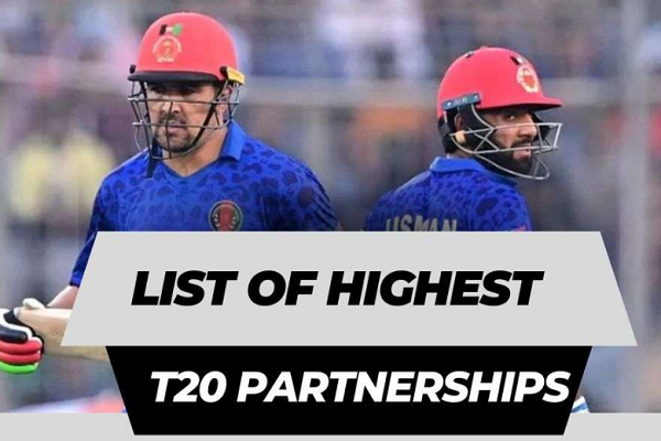 T20 માં રેકોર્ડ થયેલી સૌથી વધુ ભાગીદારી, ટોચના 5 ની સંપૂર્ણ યાદી