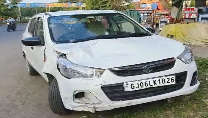 વડોદરામાં મકરપુરા રોડ પર મહિલા કારચાલકે ટૂ-વ્હીલરને મારી ટક્કર, બેને ઈજા