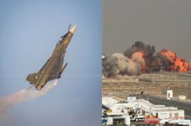 Tejas crashes in Dubai air show