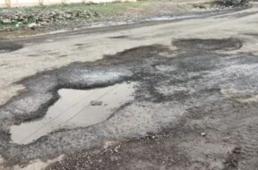 Road, potholes