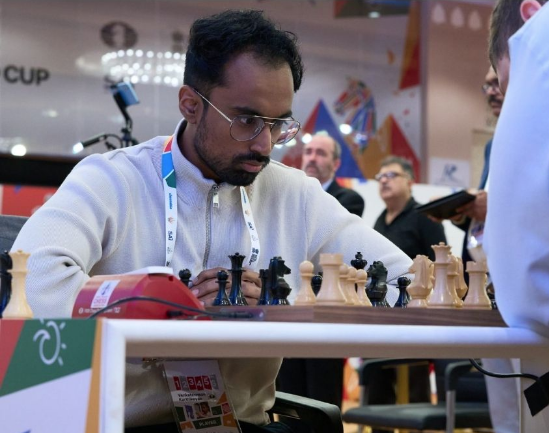 FIDE વર્લ્ડ કપ 2025 માં ભારતીય ખેલાડી કાર્તિક વેંકટરામન પહોંચ્યો ચોથા રાઉન્ડમાં