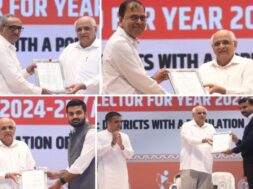 ગુજરાતના ચાર સનદી અધિકારીઓને સન્માન