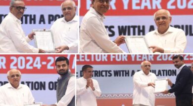 ગુજરાતના ચાર સનદી અધિકારીઓને સન્માન