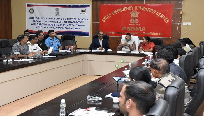 ગુજરાતમાં ઓઈલ અને રાસાયણિક આપત્તિ વ્યવસ્થાપન માટે મોકડ્રીલ શુક્રવારે યોજાશે
