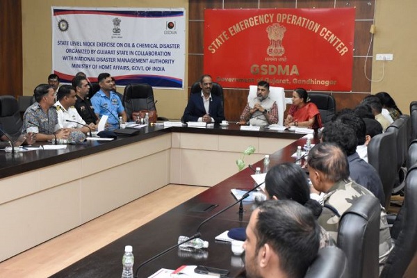 ગુજરાતમાં ઓઈલ અને રાસાયણિક આપત્તિ વ્યવસ્થાપન માટે રાજ્ય સ્તરની મોકડ્રીલ યોજાશે