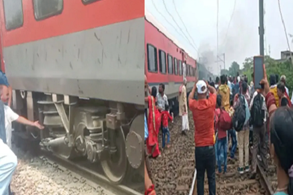 અલવર સ્ટેશન નજીક ગરીબ રથ ટ્રેનના કોચ નીચે આગ લાગી, મુસાફરોમાં ગભરાટ ફેલાયો