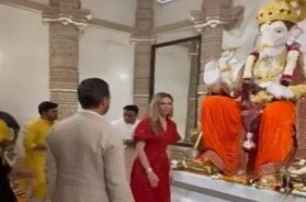 trump’s son had darshan of ganesha