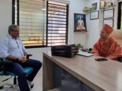 Renowned spiritual speaker Akhand Swami visited REVOI office