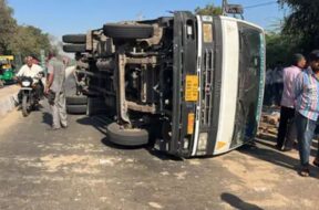 Accident, sanand highway