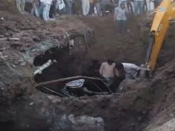 Cliff collapsed in Baroda