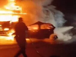 FIRE, Highway Accident