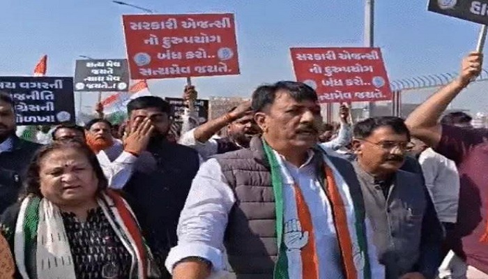 નેશનલ હેરાલ્ડ કેસમાં સોનિયા-રાહુલ ગાંધીને રાહત મળતા ગુજરાત કોંગ્રેસની પદયાત્રા